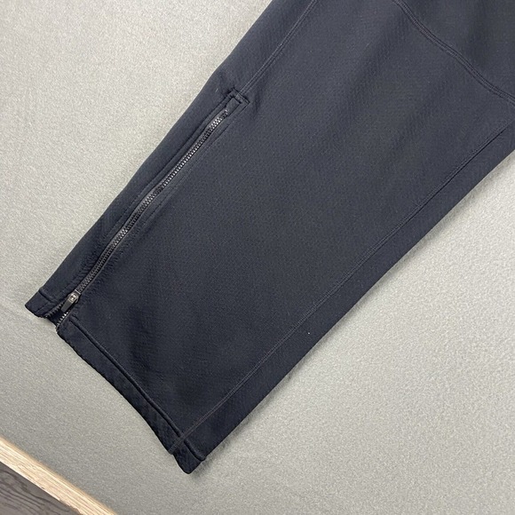 Nike Dri Fit Sweatpants Mens Size Large L Black Polyester Zip Cuff Performance - Picture 15 of 16